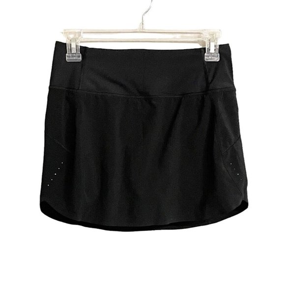 Athleta Black Run With It Skort Size X-Small Golf Tennis Pickleball Activewear - Picture 2 of 10